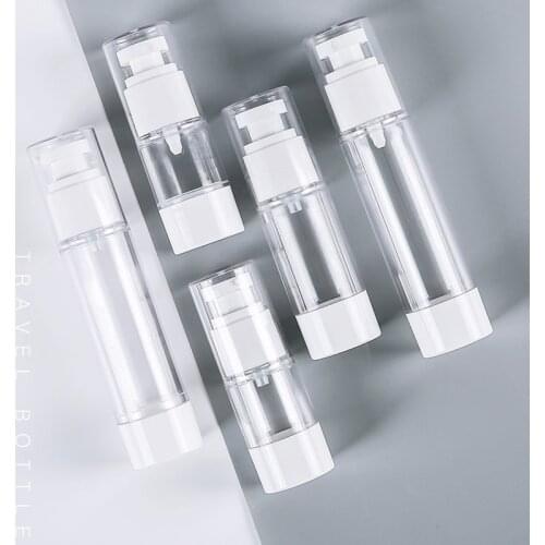 3pcs/pack 15/30/50ml Vocuum Plastic Bottle for Travel/trip Hand/Face/Body Lotion Milk Cream Serum Toner Water Spray refillable