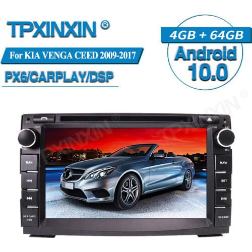 PX6 4+64G For KIA VENGA CEED 2009-2017 Android Car Multimedia Player GPS Navigation Audio Stereo Screen Head Unit Tape Recorder