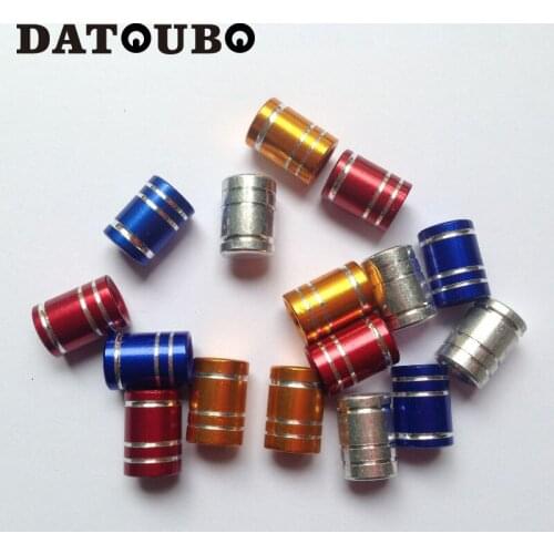 DATOUBO 40 pcs Aluminum car wheel tire valve stem cap, mixed color bicycle truck wheel valves,Universal Schrader valve stem cap