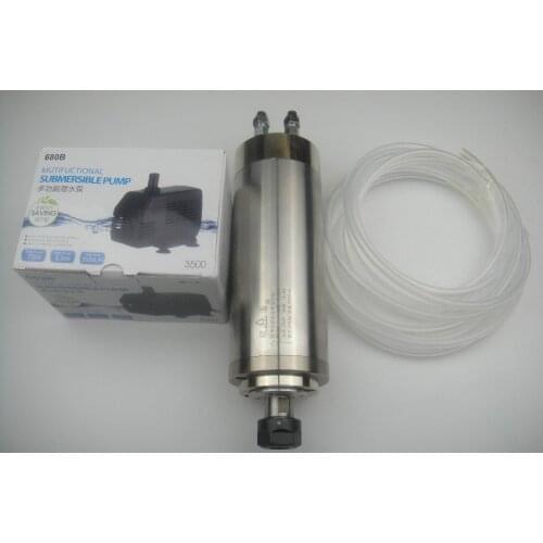 ER20 diameter 80mm 220V 24000rpm 2.2KW water cooling spindle +1 water pump+1 water pipe