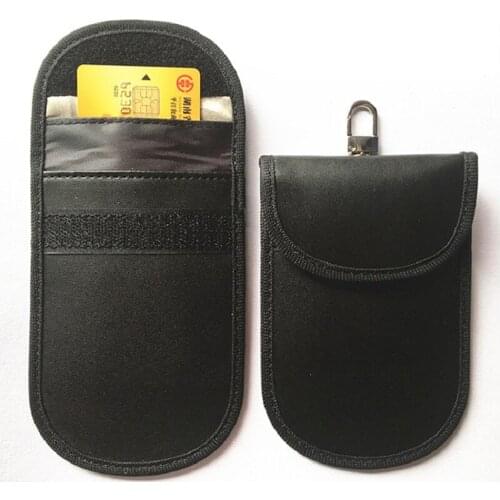 Faraday key fob pouch booster Rfid key fob entry shield protector cases Keyless car key signal block bag cage