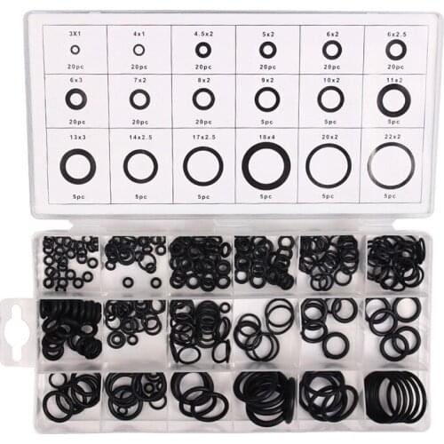 FATCOOL Rubber 18 Sizes 225 Pcs Kit Air Conditioning O Rings Car Auto Repair Tools Air Condition Ring For Car Styling Automobile