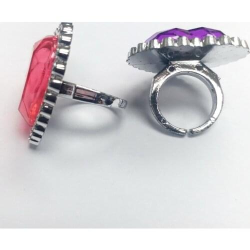 24 pcs heart DIAMOND Girl Rings R1466S Toy Princess Birthday Party Favor Wedding Pinata Bag Filler Loot Gag Prize CHRISTMAS XMAS