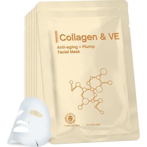 Collagen VE Anti Aging Facial Mask Lifting Anti Wrinkle Facial Mask Beauty Moisturizing Nourishing Facial Care Korean Cosmetics