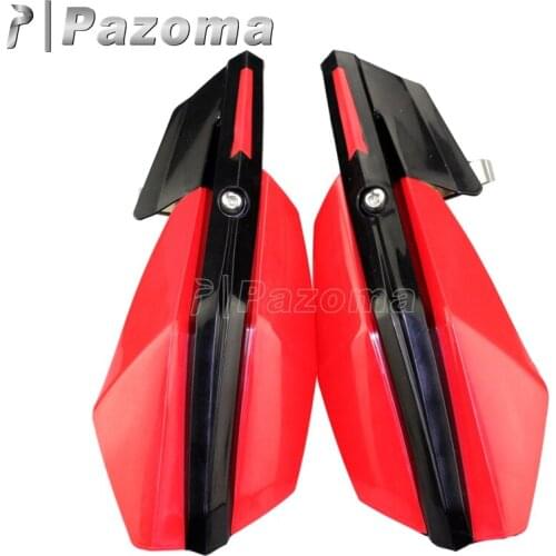 Red Motorbike ABS Plastic Universal 7/8" 28mm Handguard Protector For Honda CR CRF CB CBR 250 300 450 Motocross Enduro