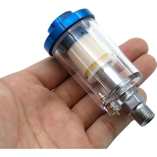 New High Quality 1/4'' Water Oil Separator Inline Air Hose Filter Moisture Trap For Compressor Spray Paint Gun Pneumatic Parts