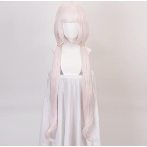 Nekopara Chocolat Vanilla Wig Cosplay Wigs 100cm Pink Long Heat Resistant Synthetic Hair Wigs + Wig Cap