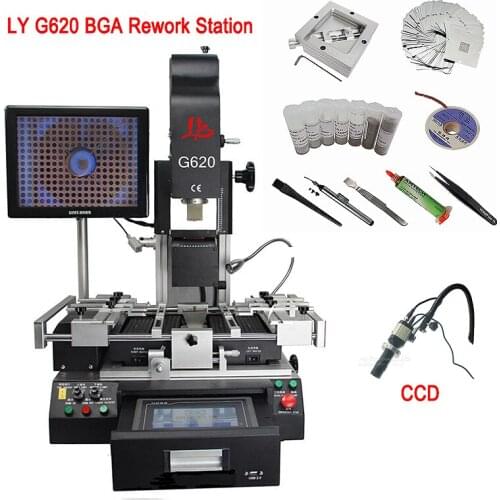 Optical align bga rework station LY G620 touch screen drawer design BGA reballing station 5300W with CCD reballing kit G700 G720