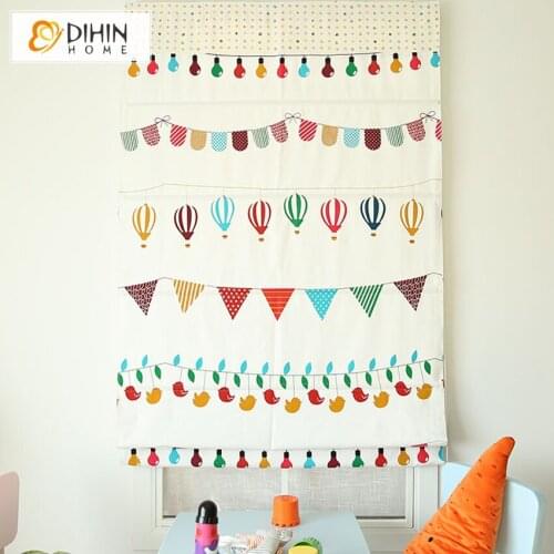 New Arrival Roman Holiday Cartoon Printed Roman Blinds Customized Size Roller Blind Free Shipping