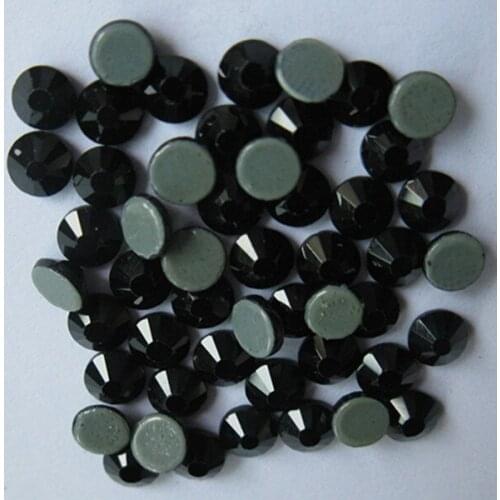 Hotfix rhinestones size 6mm ss30 jet black with 288 pcs each lot ;rhinestones for wedding gift bags