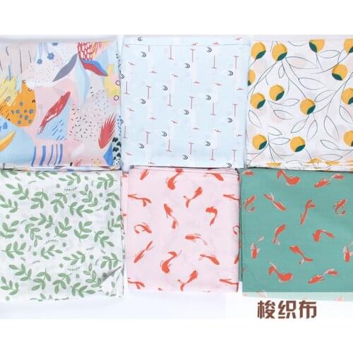 100% cotton printed fabric diy sewing fabric for home textile bedding sheets baby dress DIY 50x150cm