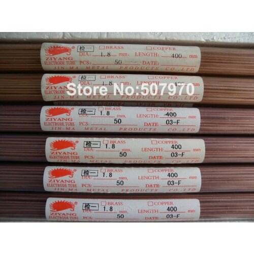 Ziyang Copper Electrode Tube Single Hole 1.8*400mm for EDM Drilling Machine