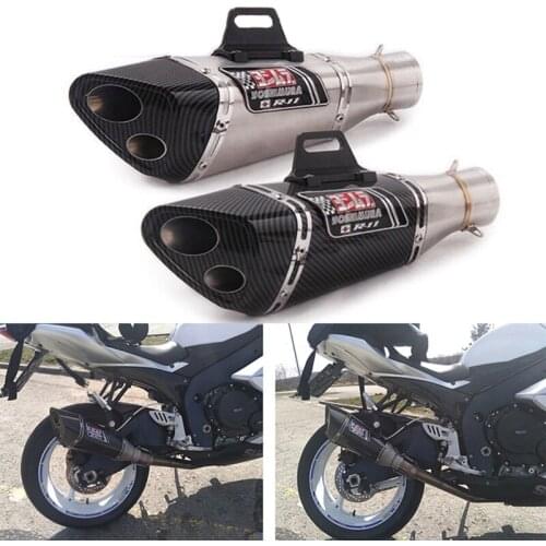 Universal Motorcycle Exhaust Muffler Yoshimura R11 Modified Escape Moto Slip on For YZF R1 R3 R6 mt07 mt09 ninja400 Z900 CB500F