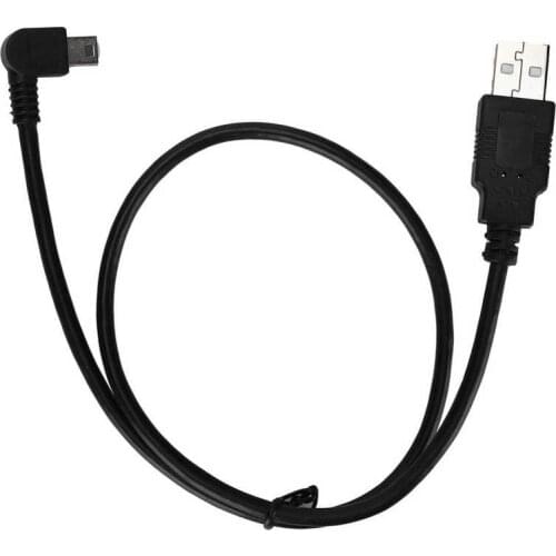 USB-A to Mini USB-B Cable Male to Male Elbow Left Angle Power Supply Charge Cord for PC internal