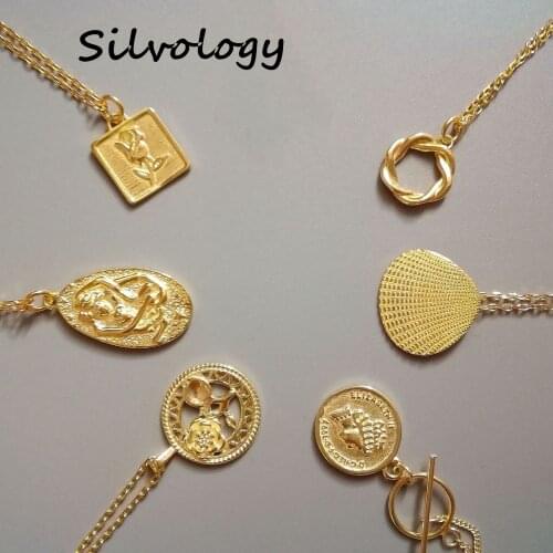 Silvology 925 Sterling Silver 15 Style 925 Gold Necklace 18K Gold Series High Quality 2019 Womens Necklace New 925 fine Jewelry