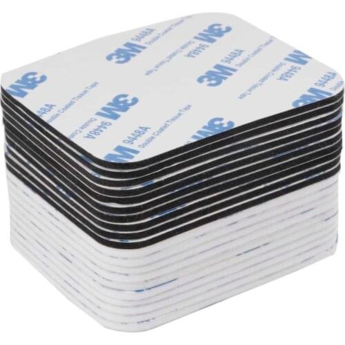 10Pcs/Set Double Sided Tape 3m Black and White Foam Tape Pad Mounting Adhesive Repair Tape