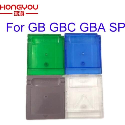 100pcs Replacement Clear Green Grey Yellow for GBA SP W/Screw Game Cartridge Housing Shell for GB GBC Card Case