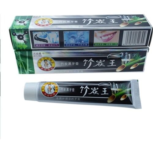 105g Teeth Care Brightening Effective Stains Pain Relief Portable Oral Hygiene Health Dental Home Bad Breath Charcoal Toothpaste