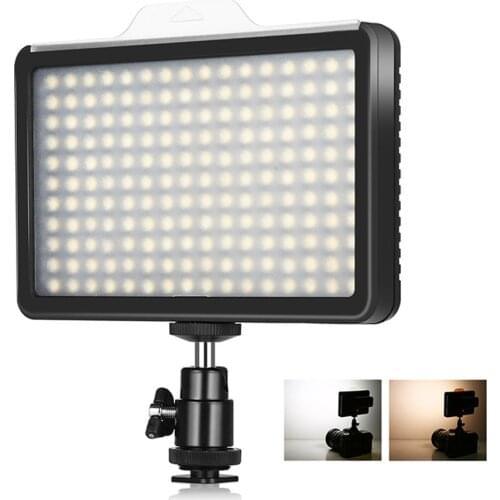 176 LEDs 12W Dimmable Bi-color LED Video Fill Light 3300-5600K Studio Light For YouTube Studio Photography Video Shooting