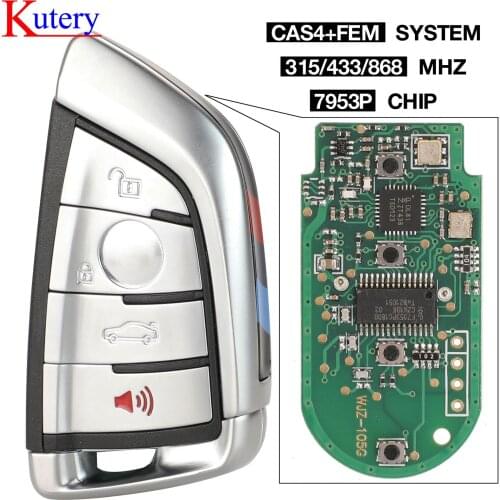 5pcs 315mhz 433mhz 868MHZ 4B Modified Smart Remote Key Fob for BMW F CAS4 CAS1 2 3 4 5 6 7 Series X5 X6 CAS4+ FEM 2011-2017