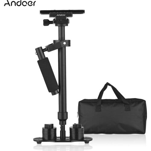 Andoer Adjustable Handheld Camera Gimbal Stabilizer With Quick Release Plate Bubble Level 1/4 In Screw for DSLR DV Camcorders
