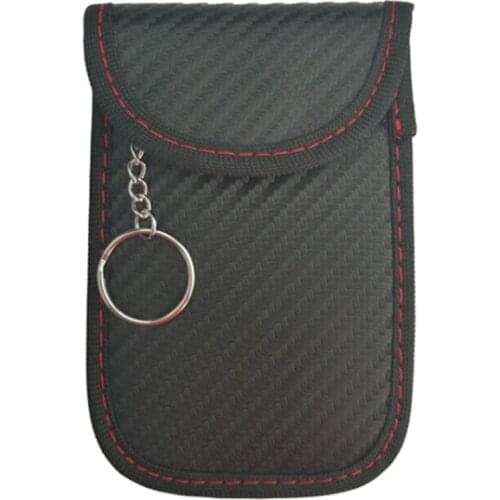 Car Key Signal Blocker Faraday Bag Keyless Fob RFID Blocking Case Storage Bag Car Key Organizer