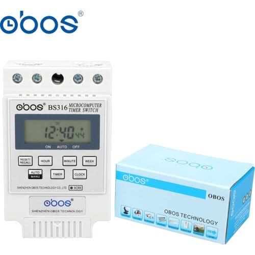 White beautiful 220V 25A programmable digital timer switch electronic timer 220V with10 times on/off set time range 1min-168H