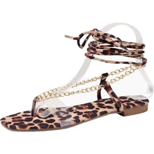 Summer Trend Design Women Sandals Ankle Cross-tied Narrow Band Chain Decoration Transparent PVC Strap Sexy Party Shoes Ladies