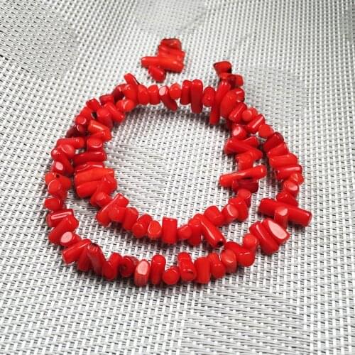 Natural Stone Coral Beads High Quality Column Shape Freeform Loose Beads for DIY Necklace Bracelet Jewelry Making Accessories