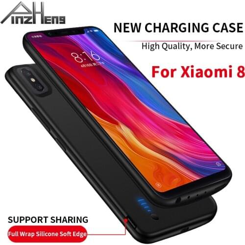 PINZHENG 6000mAh Battery Charger Case For Xiaomi 8 Charging Case For Xiaomi 8 Portable Power Bank Charger Phone Battery Case