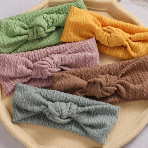 Fits All Baby Kids Headband Wool Knitted Children Twist Knot Headband Headwrap Baby Girls Soft Wide Turban Infant Warm Headwear