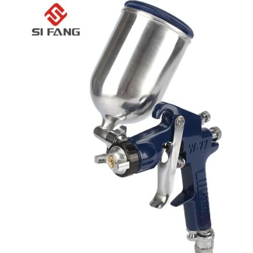 W-77 Air Spray Gun Kit Gravity Feed 1.0-1.8mm Nozzle Car Paint Sprayer DIY Tool