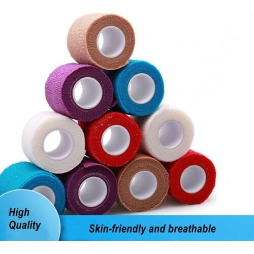 Sport Colorful Self Adhesive Elastic Tape Bandage Elastoplast Knee Finger Ankle Palm Shoulder Muscle Pain Gym Fitness Bandage