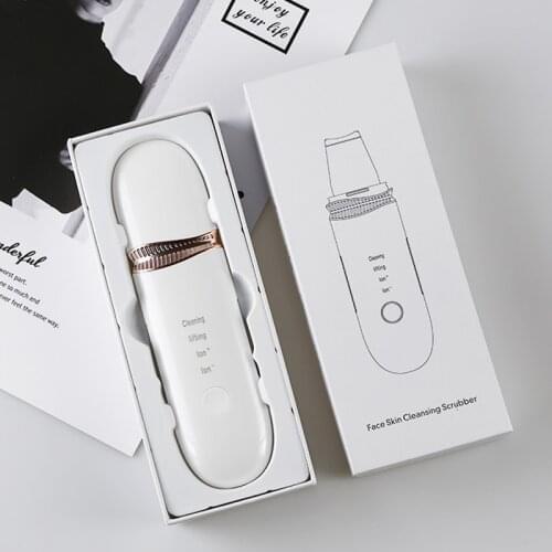 EMS Facial Scraper Ultrasonic Skin Scrubber Peeling Shovel Cleaner Blackhead Acne Meter Ultrasonic Peeling Shovel Cleaner