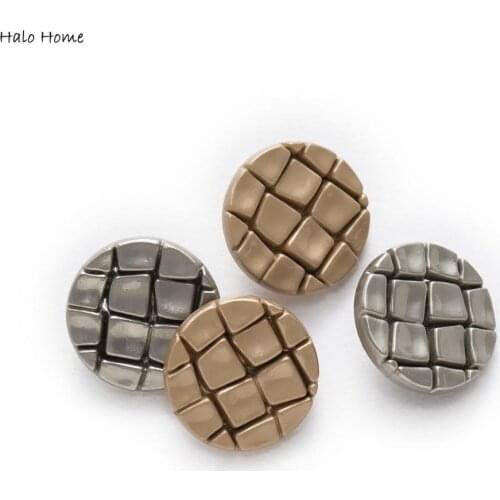 Halo Home 5pcs Crack Metal Buttons for Sewing Scrapbooking Jacket Blazer Sweaters Gift Crafts Handwork Clothing Headwear 18mm