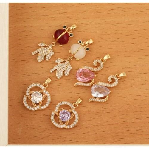 HAOSAW 4Pcs Jewelry Accessories/Connector/Multil Shape/Earrings Pendants/Jewelry Findings & Components/Hand Made/DIY Making