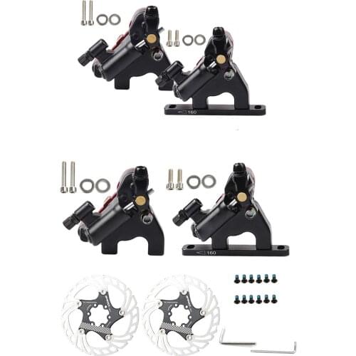 MTB Road Bike Hydraulic Disc Brake Calipers Front Rear Mountain Bike Kit Bicycle Oil Pressure Disc Brake Set Bike Gently