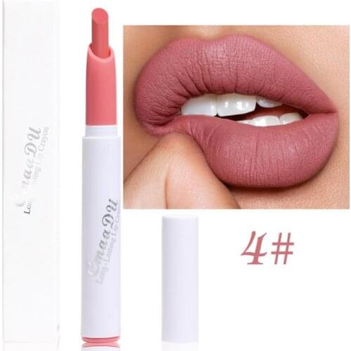 Matte Lipstick Moisturizing Long Lasting Waterproof Lipstick Pencil Sexy Red Lip Stick Beauty Cosmetics Lip Makeup Gift TSLM1