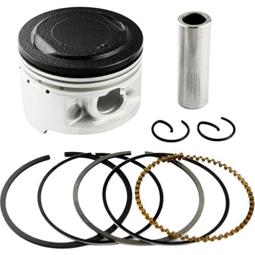 Motorcycle STD ~+100 Cylinder Bore Size 49 49.25 49.5 49.75 50mm Piston & Piston Ring Kit For YAMAHA XV250 1988-2018 XC125