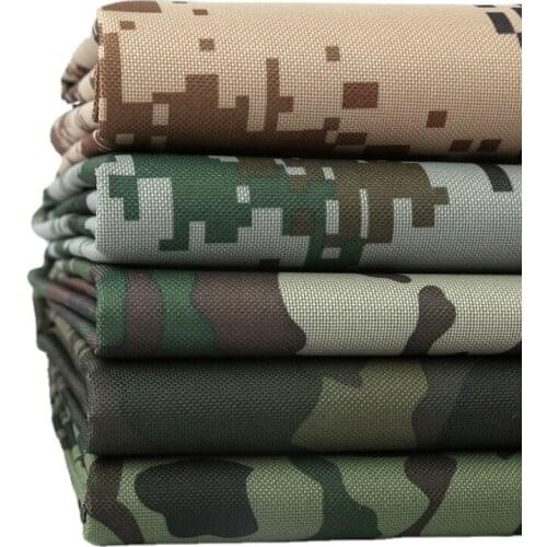 Wide 59" Outdoor Camouflage Waterproof 600D Ooxford Polyester PVC Silver Coated Fabric Car Shed Sunshade Tent Material