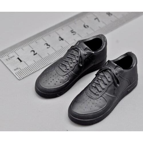 Medicom RAH 1/6th Black Color Shoes Casual Sports Hollow Boots For Usual 12 inch Doll Soldier Collection