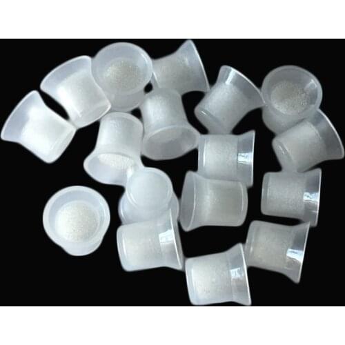 100pcs Disposable Tattoo Ink Cup with Sponge Microblading Pigment Cups Permanent Makeup Accessories Ink Holder Tattoo Supplies