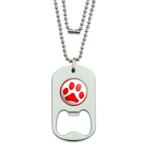 Low price Dog Tag Bottle Opener Paw Print hot sales custom metal dog tag bottle opener cheap paw print bottle opener