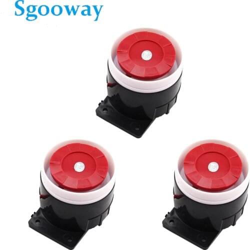 Sgooway 3 pieces wired siren Alarm system Accessories Wired Siren Free shipping