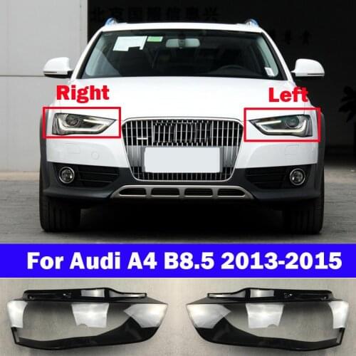 Headlight glass cover For Audi A4 B8.5 2013-2015 Car front headlamps transparent lampshades lens lamp shell