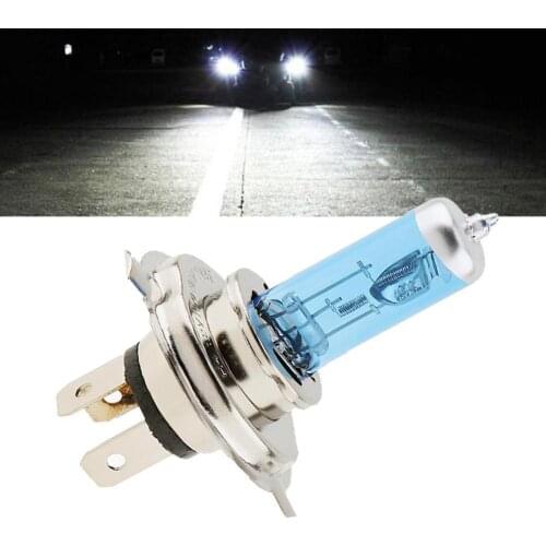 Car Light H4 Halogen Bulb 12V 100/90W Halogen Lamp Super White Dark Blue Xenon Bright Glass Steel Base Car Bulb