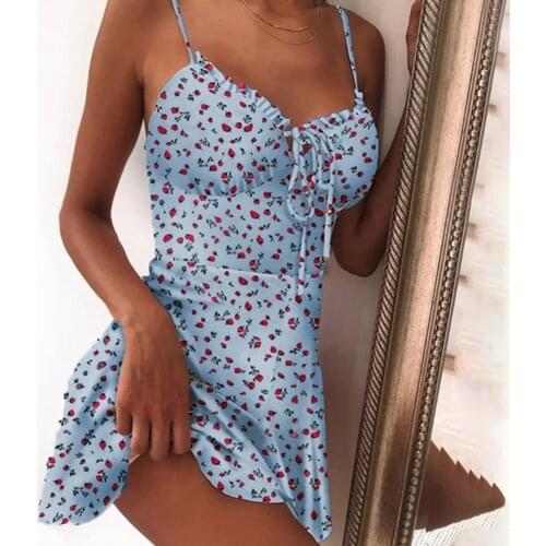 Cryptographic Floral Print Beach Elegant Sleeveless Maxi Sundress Sexy Backless Women Party Club Tie Front Dress Holiday