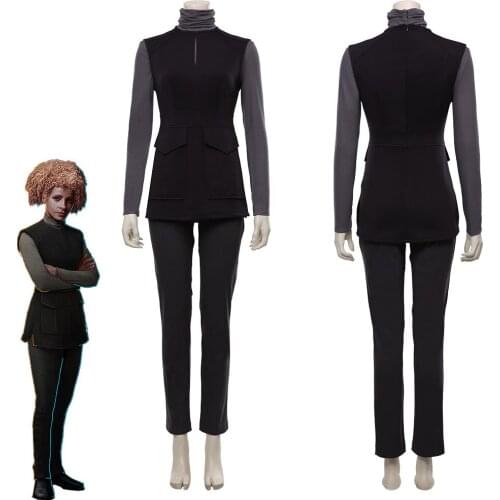 Star Cosplay Trek: Picard Season 1 Raffi Musiker Cosplay Costume Adult Uniform Suit Outfits Halloween Carnival Costumes