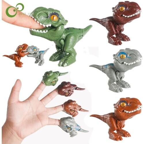 1Pcs Cute Cartoon Finger Dinosaur Egg Toy Creative Tricky Tyrannosaurus Model Dinosaur Toys Children Kids Birthday Gifts YJN