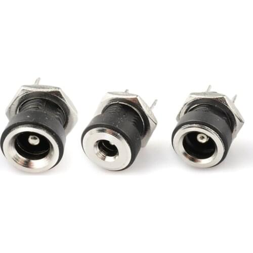 10pcs DC Power Adapter DC Jack Connector DC022B 5.5 X 2.5mm 5.5 X 2.1 mm 3.5 X 1.3 mm